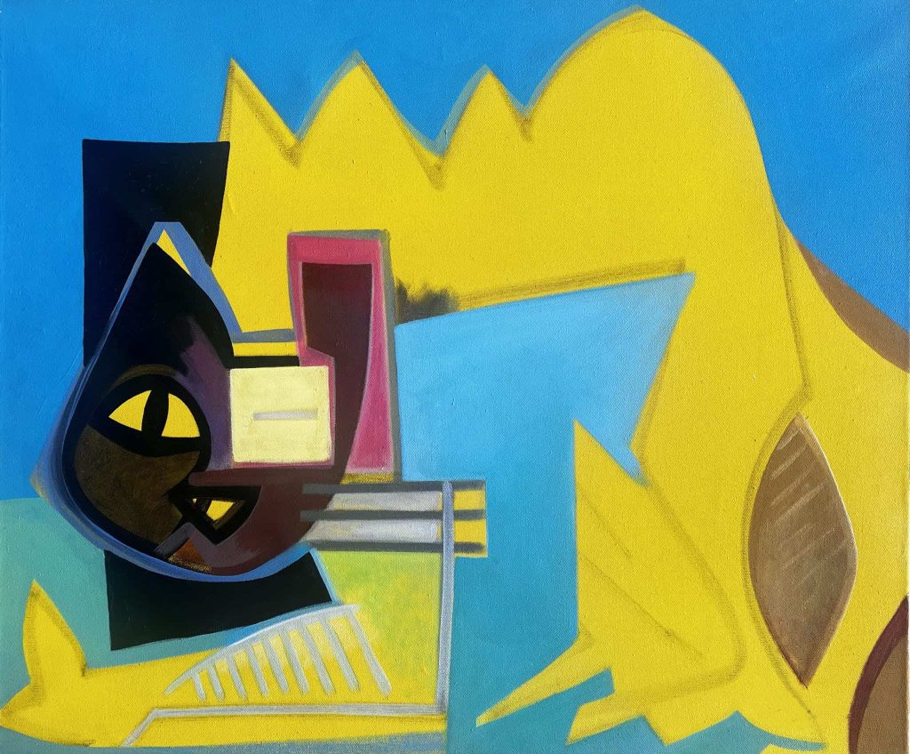 The tomcat Acrylic on cotton 55x70cm ditArdo, Jakarta 2005